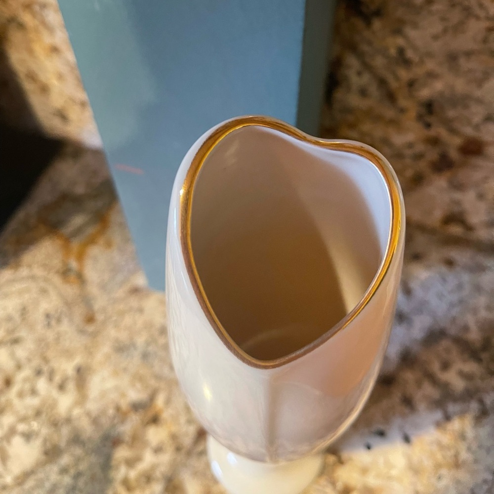 Lenox heart shaped bud vase